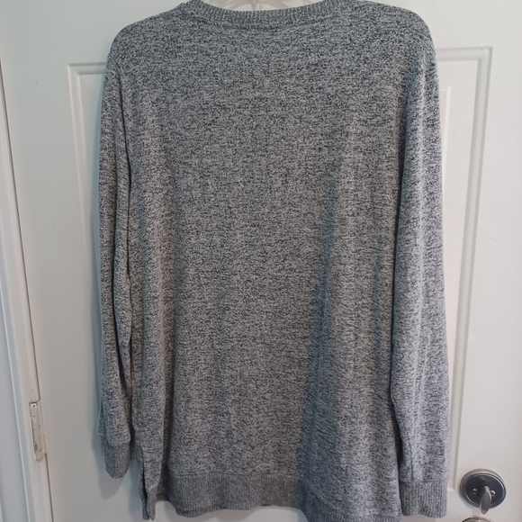 Lucky Brand Lg Women's V-Neck Lightweight Sweater Gray - Picture 4 of 12